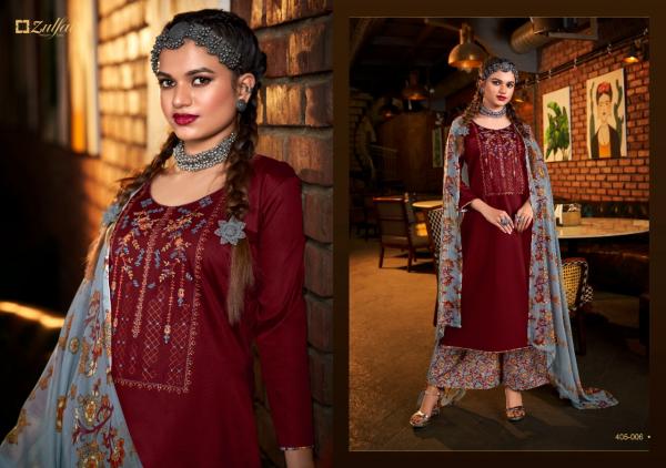 Zulfat Mohini 8 Designer Cotton Embroidery Dress Materials